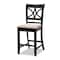 Baxton Studio Chandler Sand Upholstered and Espresso Wood 5-Piece Pub Dining Set 166-10762-9776 - alternate 7